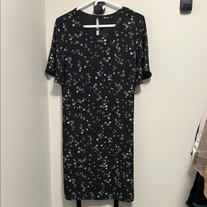 Black and White Floral Dress